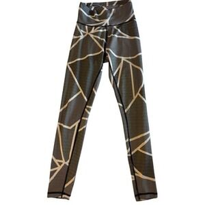 Adidas Women's Small‎ Training Tights Geometric Pattern Leggings